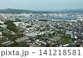 静岡県静岡市・清水港と市街地の俯瞰空撮映像 141218581