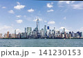 Scenic view of new york city skyline and hudson river 141230153