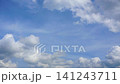 Expressive clouds against the blue sky. Timelapse 141243711