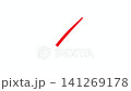赤いバツ印の筆跡アニメーション 141269178