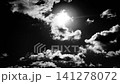 Monochrome sky and flowing clouds: Time lapse 141278072