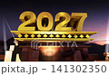 Movie opening style text material: Year 2027 Movie opening style text material: Year 2027 141302350