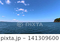 A photo of Sarushima Island and the sea of Tokyo Bay taken from a ferry. 141309600