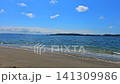 The sandy beach and the sea, photographed at Sarushima Beach. 141309986