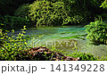 Crystal clear turquoise water at the Blue Eye spring in Albania 141349228
