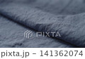 Slow motion man hand checking blue linen shirt cloth 141362074