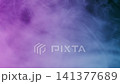 Haze smoke. Explode glass. Defocused purple blue color gradient fume cloud vortex ink cracked texture on neon art abstract background. 141377689