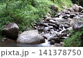 Nang Lae Waterfall in Chiang Rai province during a hike through the lush, verdant forests 141378750
