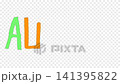 Autism handwritten full color text animation on transparent screen. 141395822