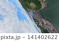 The magnificent and beautiful view of Ondo Strait, Kure City, Hiroshima Prefecture (aerial photography by drone) 141402622