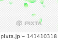 水彩手描きの葉が舞い落ちるループアニメーション 141410318