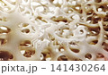 Bone lengthening and cartilage repair in the skeleton. Chondrocytes proliferate in growth plates, osteoblasts build new bone for elongation and reconstruction. 3D animation of skeletal regeneration. 141430264