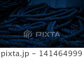 Fishing Boat Ropes In Pile At Night 141464999