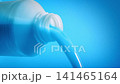Blue Liquid Poured From Bottle 3 Versions 141465164