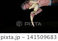 Mesmerizing Belly Dancer with Albino Snake Performance 141509683