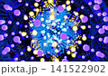Seamless animation of glowing light colored balls. Festive animated background 141522902