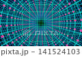 Incredible cyber geometric neon geometric grid animation, gaming background 141524103
