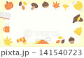 A frame animation featuring pastel-colored autumn icons that sway gently. 141540723
