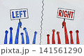 Political Polarization and Social Division Between Red and Blue Groups - Left vs Right 141561290