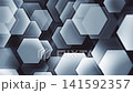 Futuristic hexagonal technology background with a pattern of gently moving hexagon shapes and subtle gradients. Suitable for tech and innovation concepts. Full HD and looping animation. 141592357