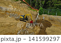 タイムラプス、マンション建設工事、建設会社、基礎工事、足場工事、安全第一、2026/7/29 141599297