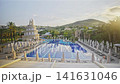 Bodrum, Turkey -June 4 2026: Selectum collection Bodrum is a 5 star all inclusive resort located in Akyarlar Turkey . Picture showing the prominent tower structure at the main pool area, Daylight shot Bodrum, Turkey -June 4 2026: Selectum collection Bodrum is a 5 star all inclusive resort located in Akyarlar Turkey . Picture showing the prominent tower structure at the main pool area, Daylight shot 141631046