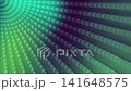 Dynamic abstract background featuring a radial burst of geometric shapes with a smooth gradient transition from vibrant green to deep purple, creating a mesmerizing visual effect. 141648575