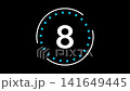 Abstract Circular Loading Timer Animation Blue Progress Indicator Loop 141649445