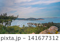 Timelapse: white clouds and ships moving over Marmara Sea from Princes Islands 141677312