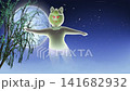 A cat monster resembling a face-changing performer (Hundred Faces) against a starry sky - Loop material 141682932