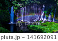 A lunar rainbow illuminated by the full moon over Shiraito Falls in Fujinomiya City (Timelapse) 141692091