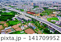インターチェンジ 空撮 4K 141709952