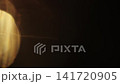 Slow motion real lens flare from back sunlight over dark background for overlay 141720905