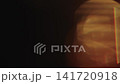 Slow motion real lens flare from back sunlight over dark background for overlay 141720918