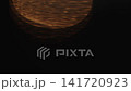 Slow motion real lens flare from back sunlight over dark background for overlay 141720923