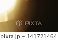 Slow motion real lens flare from back sunlight over dark background for overlay 141721464