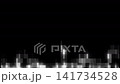 Pixel noise, scan lines, descending loop, black and white, Lumamatt 141734528