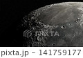 Close-Up of the Moon Surface With Craters and Shadowed Terminator Edge 141759177