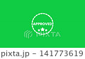 Approved Badge Green Screen Animation 141773619
