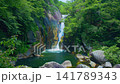 A video of Senga Falls cascading down amidst the dazzling deep green of Shosenkyo Gorge on a clear summer day, sending up splashes of water. A video of Senga Falls cascading down amidst the dazzling deep green of Shosenkyo Gorge on a clear summer day, sending up splashes of water. 141789343