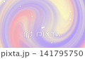 Abstract Swirling yellow Pastel Colors with Floating Particles Motion Background 141795750