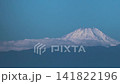 Mount Fuji Timelapse Snow Capped Peak Floating Above Wispy Clouds Under Clear Blue Sky 4k Cinematic Landscape Shot with Distant Aerial Perspective for Travel Background 141822196