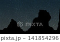 夜の星空タイムラプス風動画 141854296
