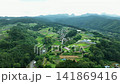 群馬県高崎市・山間部の農村風景の空撮映像 141869416