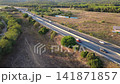 Carretera entre campos y bosques de la Costa Brava 141871857