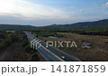 Carretera entre campos y bosques de la Costa Brava 141871859