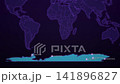 Antarctica Research Stations on Cyber Map, McMurdo Vostok Concordia Rothera Animated Science Motion Graphics Seamless Loop, 4K 141896827