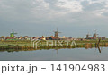 Dutch Windmill time lapse at Zaanse Schans Village, Netherlands 141904983