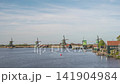 Dutch Windmill time lapse at Zaanse Schans Village, Netherlands 141904984