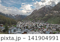 Zermatt Switzerland time lapse city skyline at Zermatt city Valley and Matterhorn mountain peak 141904991